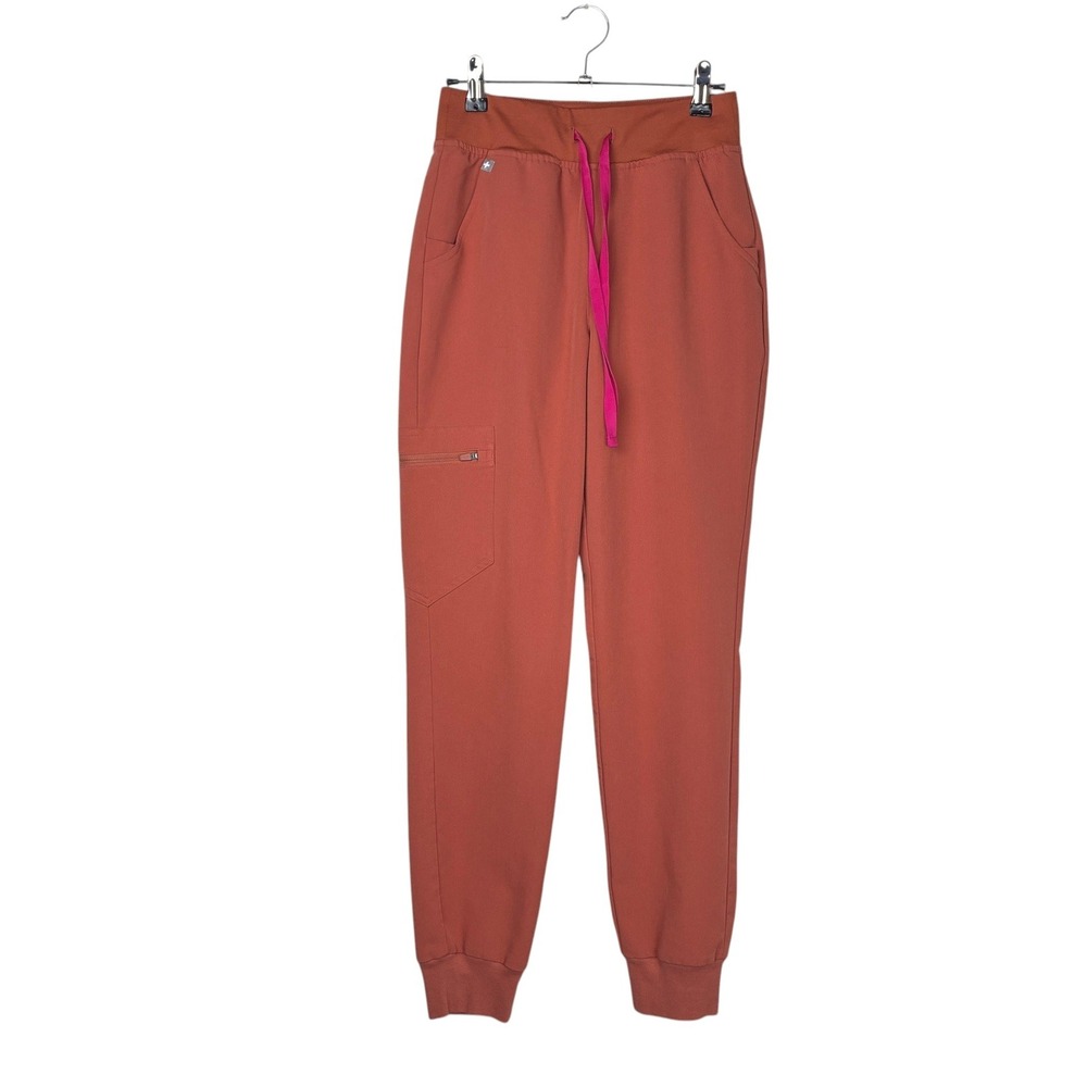Figs Womens Zamora Jogger Scrub Pants Size XS Orange W22SW2012 Medical Technical